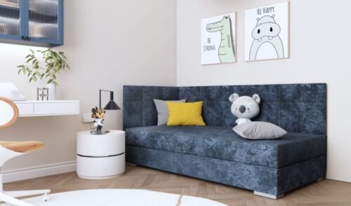 Bed with storage box and soft mattress SINTRA III 90×200 cm