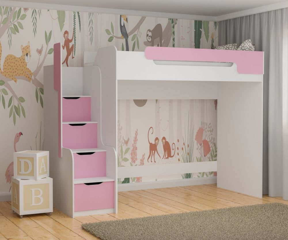 Dorian mezzanine bunk bed 90x200 cm - Image 6