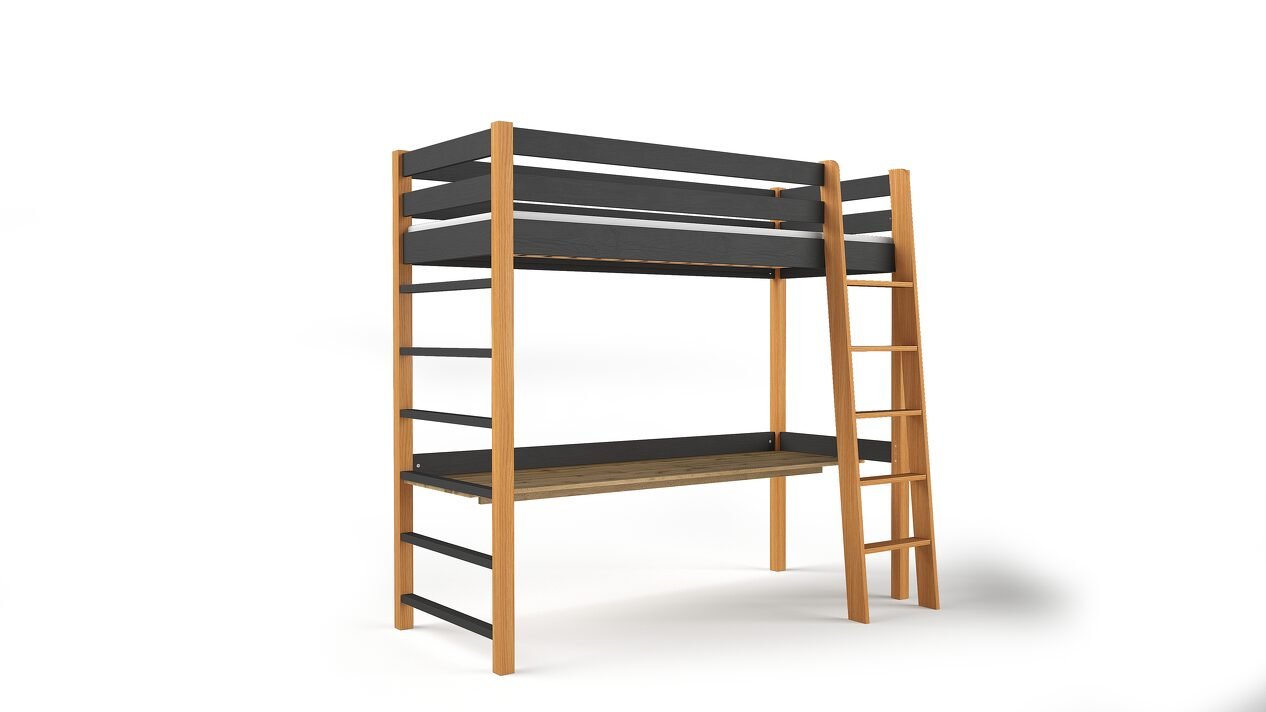 Bed "NIKO" - natural oak