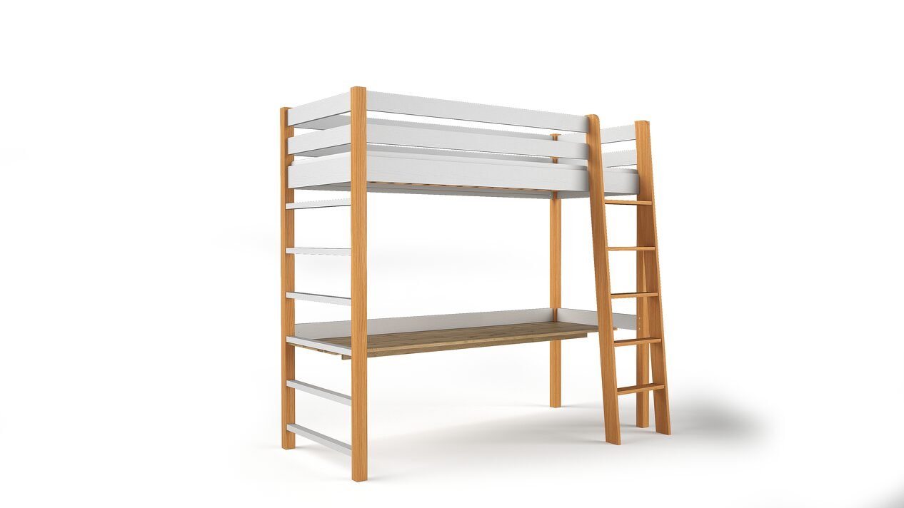 Bed "NIKO" - natural oak