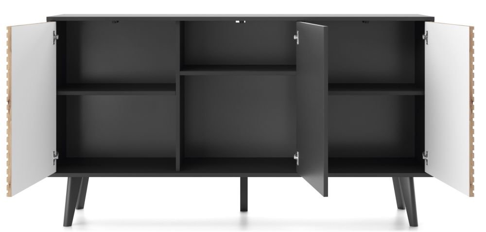 Chest of drawers with grooved fronts and Willow K154 cabinets - Image 3