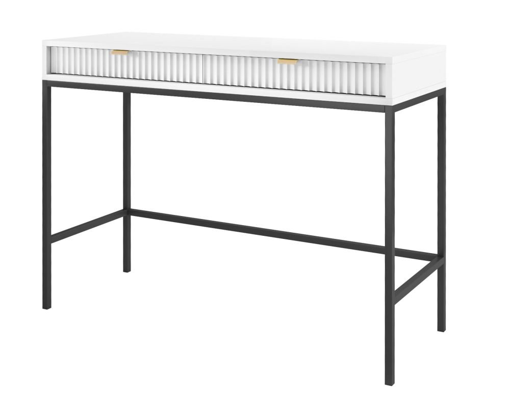 Nova console dressing table with drawers T-104 white