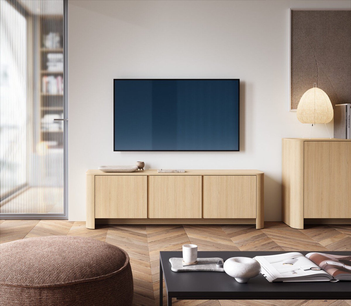 Bari Oak Vicenza Living Room Furniture Set - Image 2
