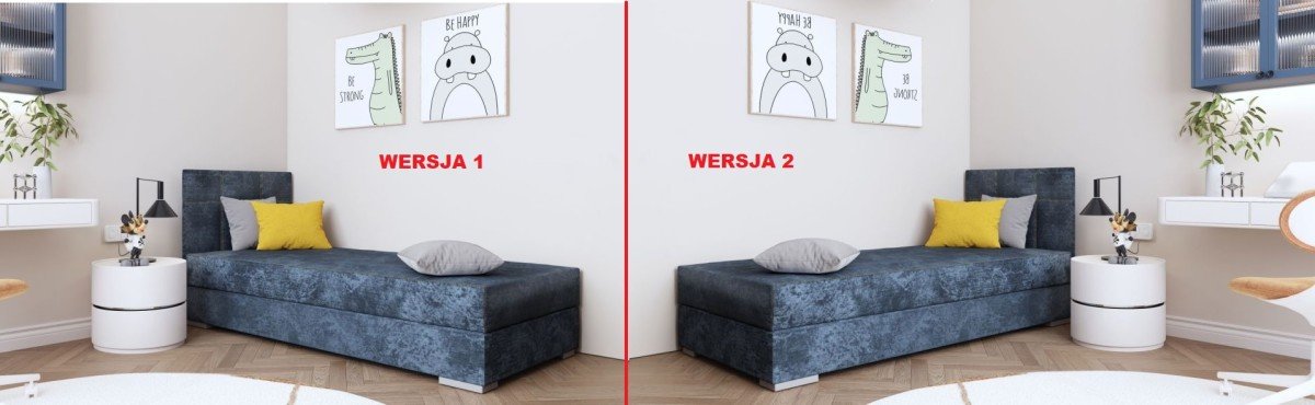 TOMAR I bed with storage box and soft mattress 90x200 cm - Image 4