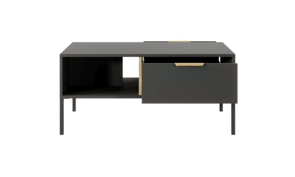 Lars anthracite loft table with drawers - Image 3