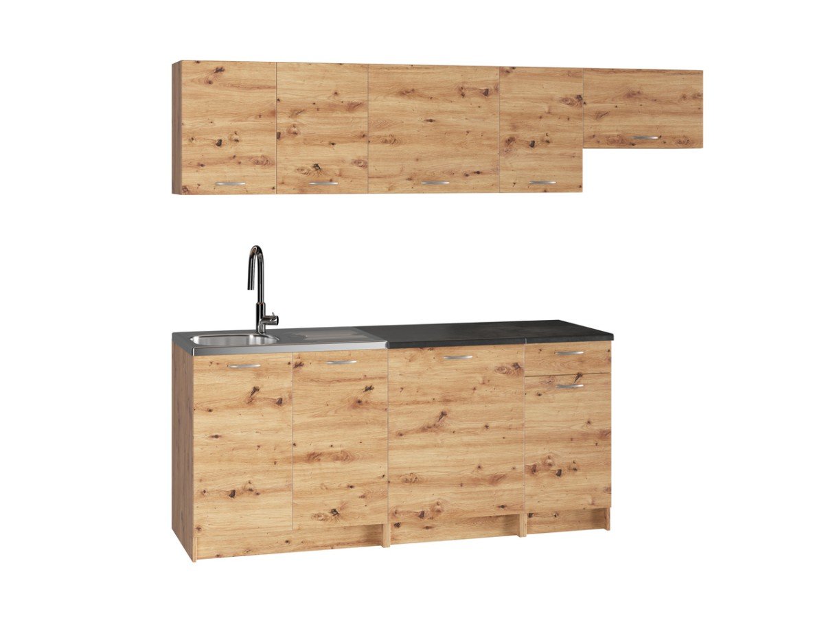 Mela 180/240 artistic oak kitchen set with countertop - SPECIAL OFFER - Image 2