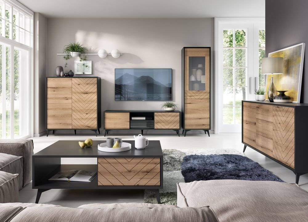 Loft chest of drawers KSZ154 Diamond - oak imitation - Image 6