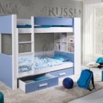 GASPAR bunk bed with drawers and shelf 90x200 cm