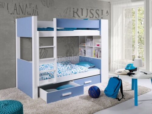 GASPAR bunk bed with drawers and shelf 80×181 cm
