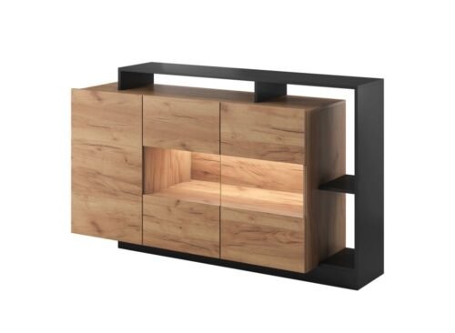 Alva anthracite chest of drawers