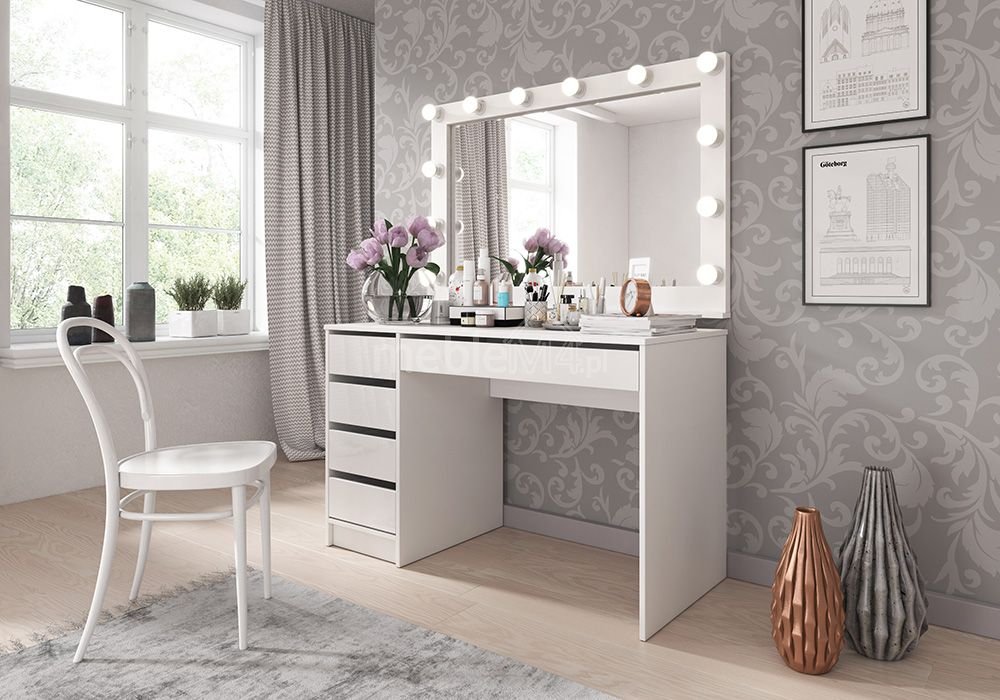 Ada dressing table - white glossy - Image 2