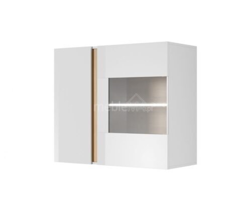 Hanging display case 96 Arco – glossy white
