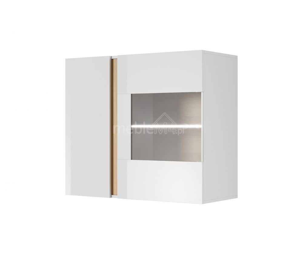 Hanging display case 96 Arco - glossy white