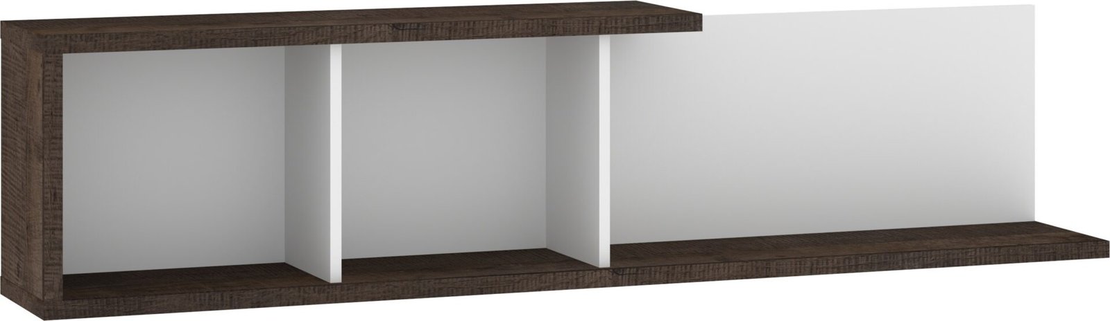 HYBRID 13 piece wall shelf for living room, Grange oak white colorHYBRID