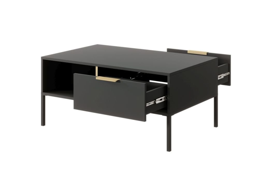 Lars anthracite loft table with drawers - Image 4