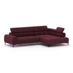 Electric corner sofa Plaza L burgundy color Gr1