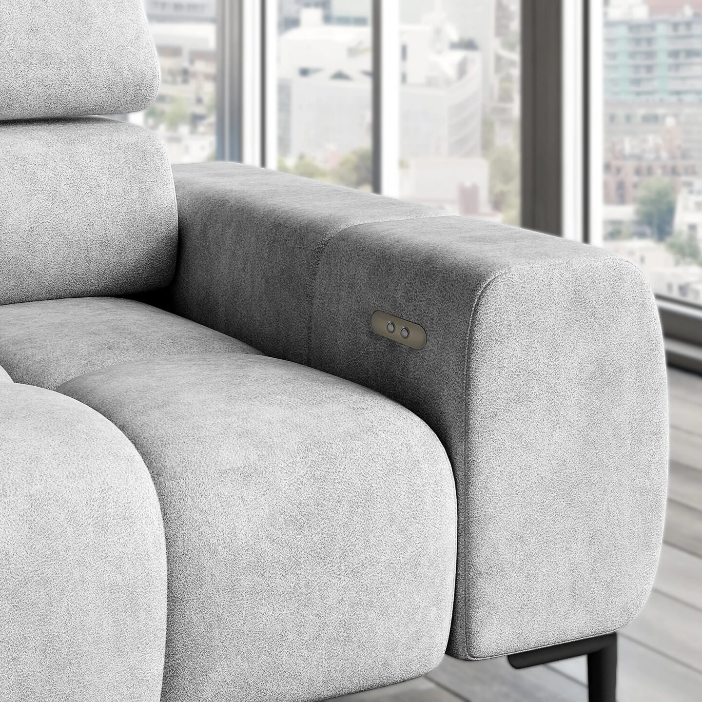 Corner sofa Plaza L - Olive Gr1 - Image 6