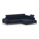 Corner sofa Plaza L dark blue Gr1