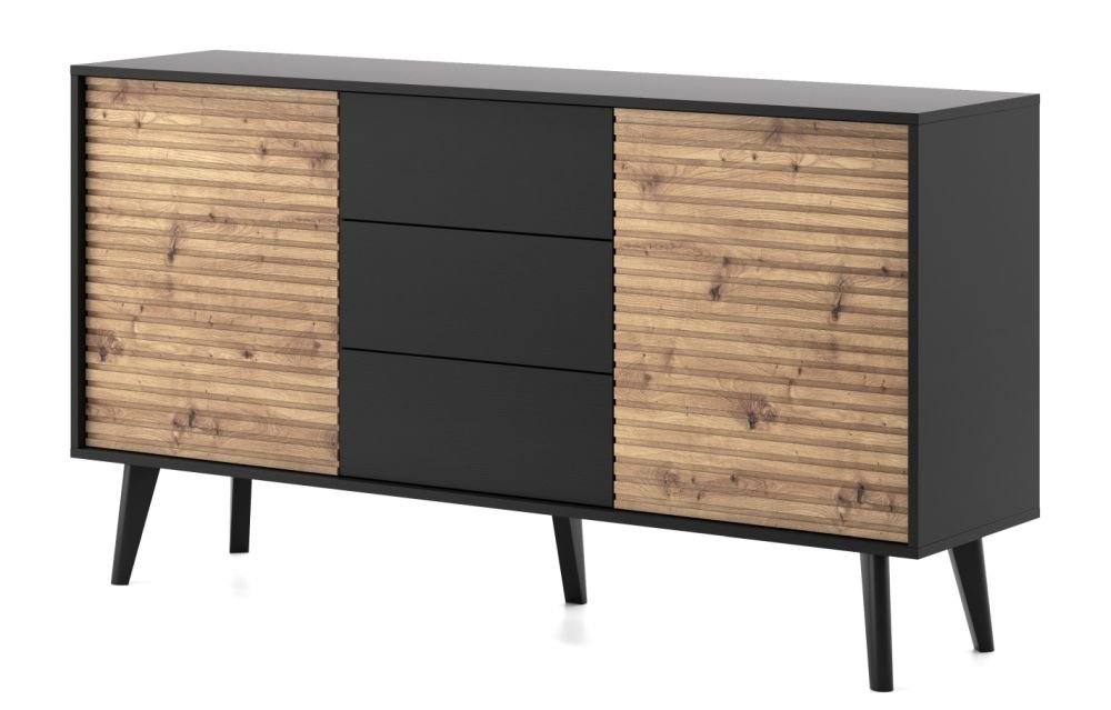 Willow KSZ154 chest of drawers with grooves in the facades - Image 2