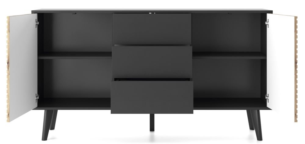 Willow KSZ154 chest of drawers with grooves in the facades - Image 3