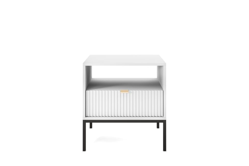 Nova bedside table with drawer S-54 white - Image 2