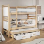 JANIS III triple bunk bed with drawers 90x200 cm
