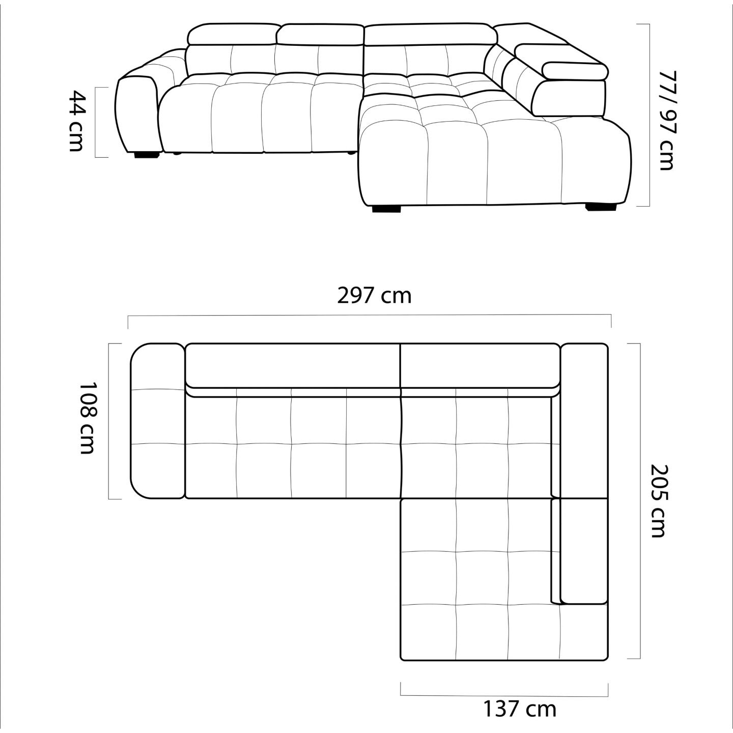 Bull L Eden 20 Gr1 Electric Corner Sofa - Image 8
