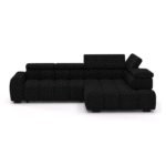 Bull L electric corner sofa, black Gr1