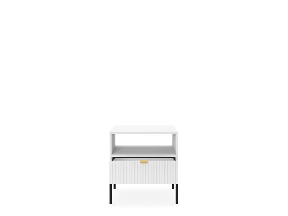 Nova bedside table with drawer S-54 white - Image 3