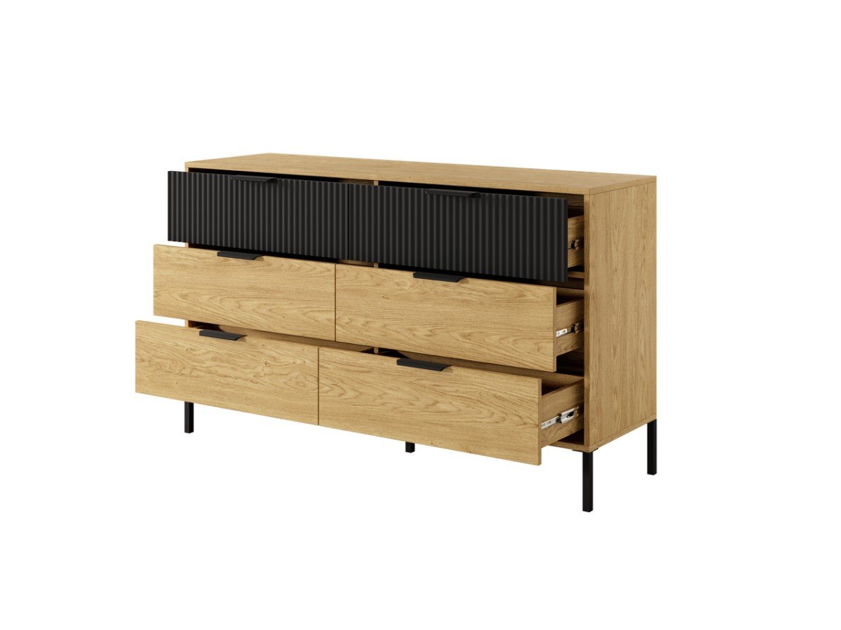 Chest of drawers with grooved inserts 138 6S Baltic - Image 4