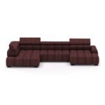 Large corner sofa "Bull XL" burgundy, WERSAL Gr1
