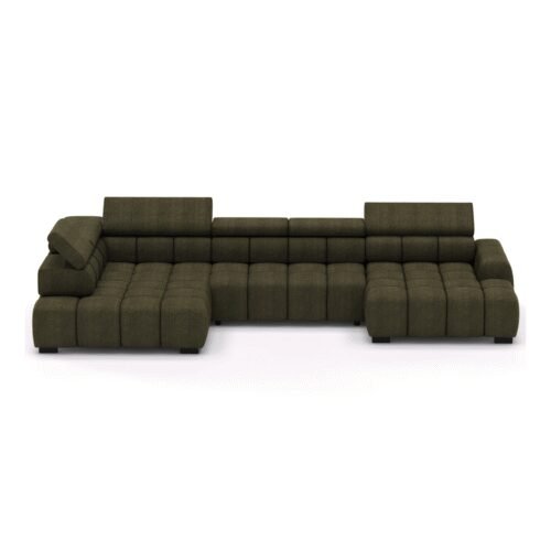 Electric corner sofa Bull XL olive color Gr1