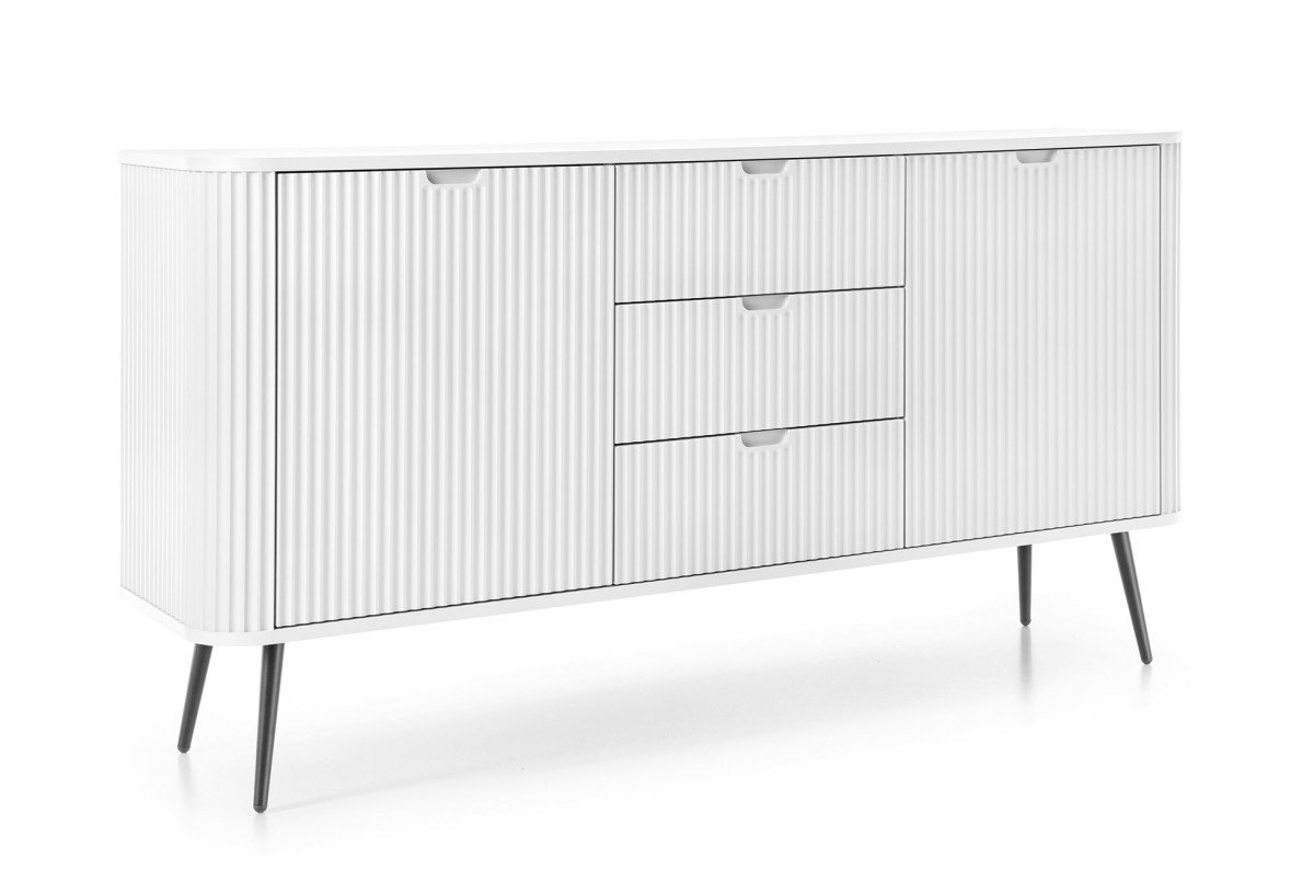 Zova KSZ-168 white milled chest of drawers