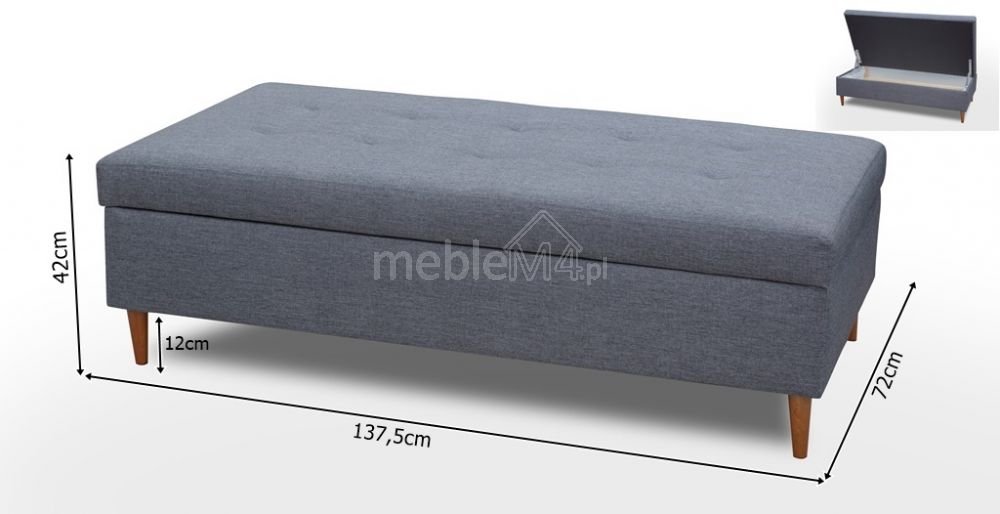 Scandinavian pouf with Areo container - Image 3