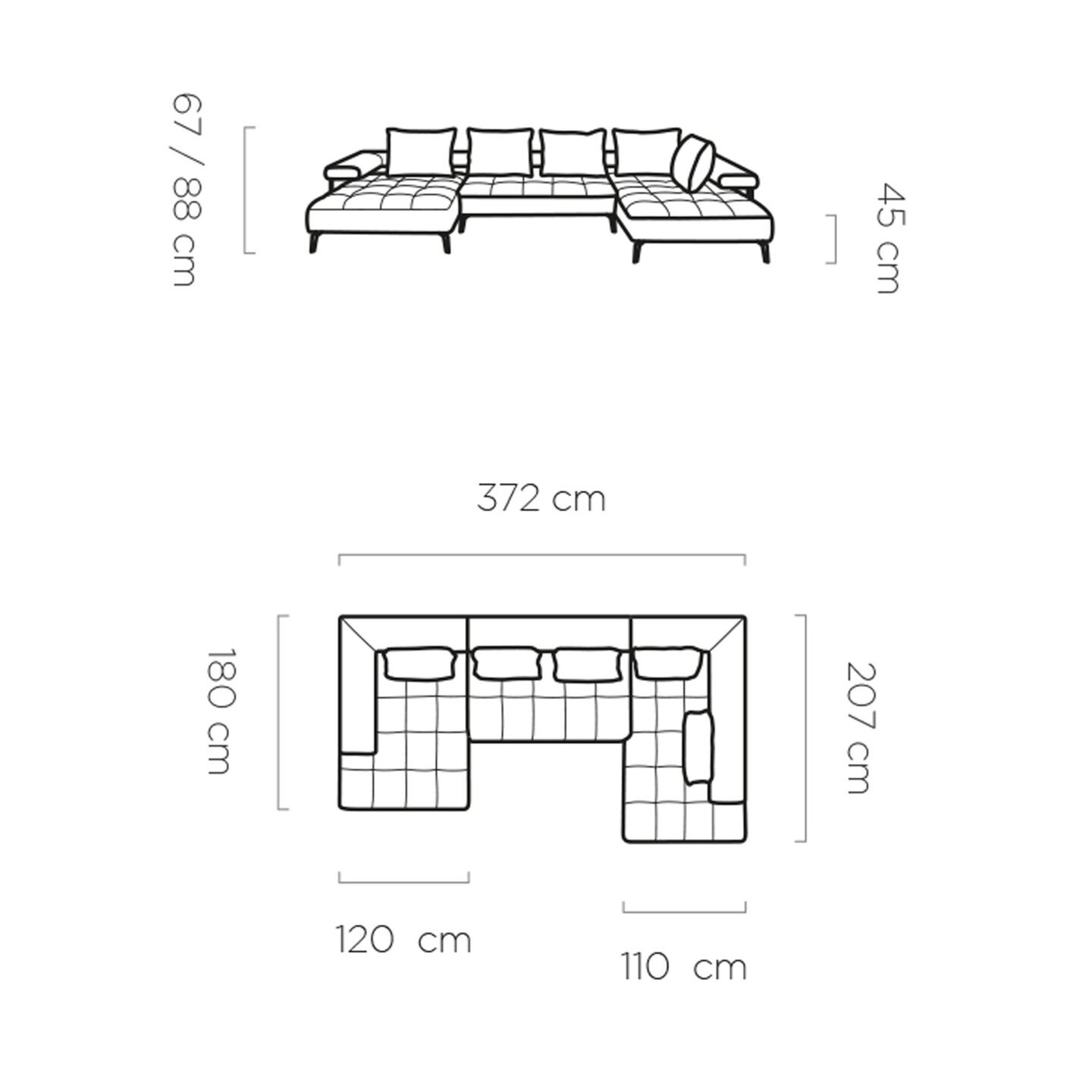 Electric corner sofa Montella XL Gr1 - Image 7