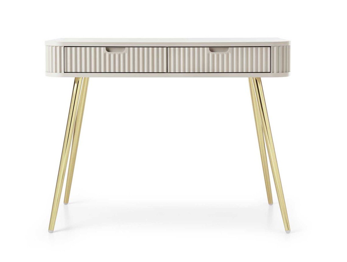 Zova T-103 Cashmere Milled Console Dressing Table with Drawers - Image 2