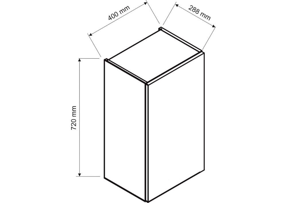 Wall cabinet 40 cm Isabel W40 P/L - Image 3