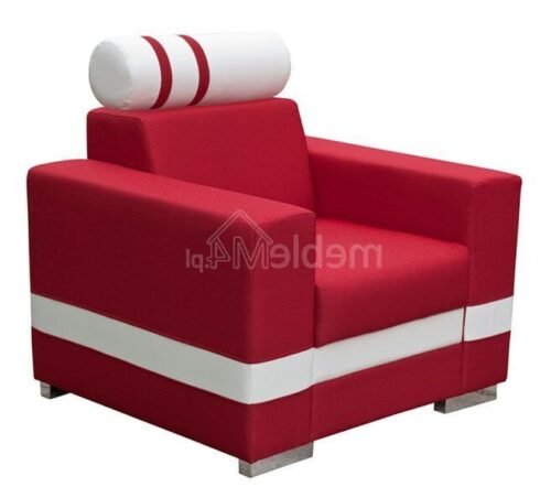 Soft armchair with adjustable headrest R1