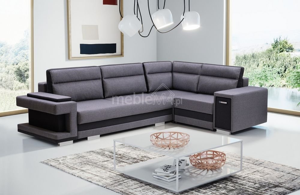 Folding corner sofa with bar and storage box A1 Gr0 - Image 2