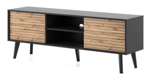 TV cabinet with grooved fronts Willow RTV154