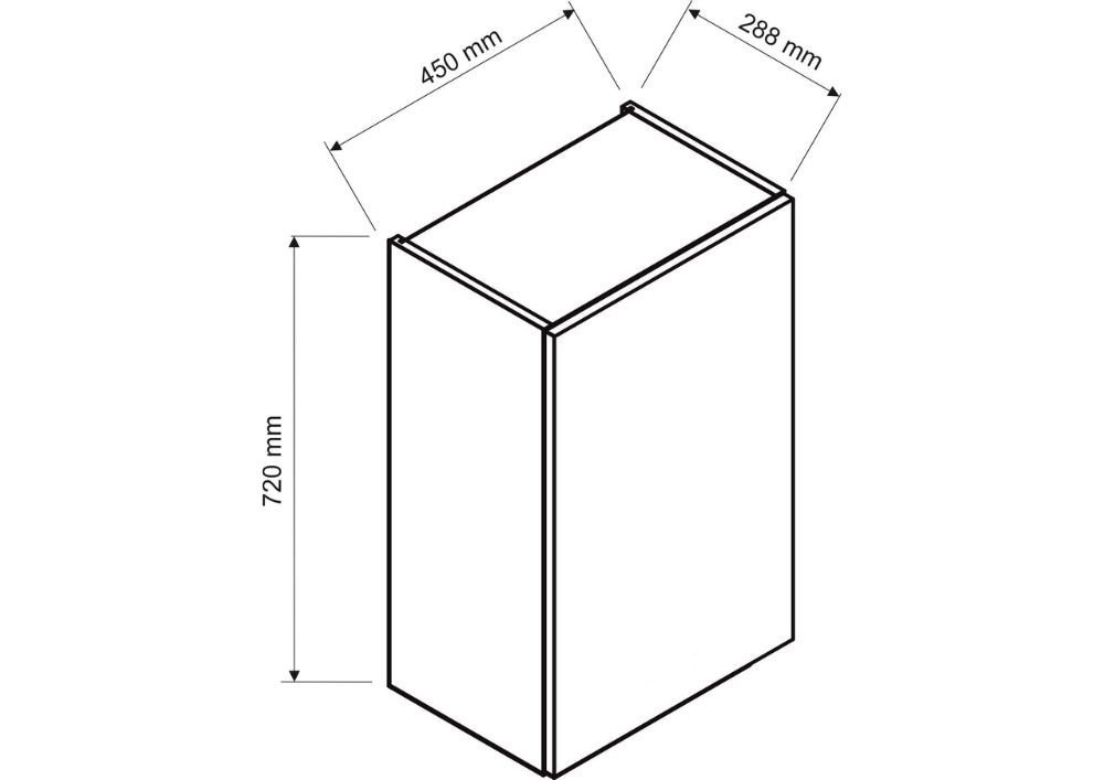 Wall cabinet 45 cm Isabel W45 P/L - Image 3