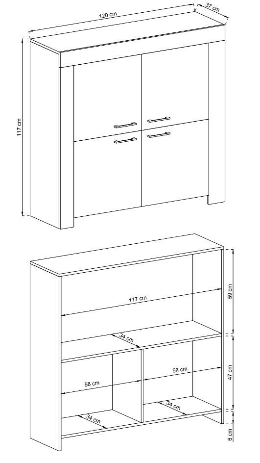 Sky SK120 chest of drawers - Image 3