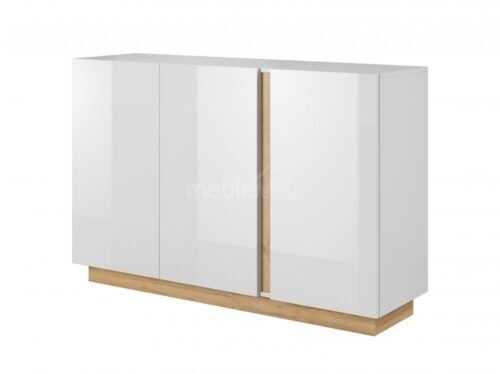 Chest of drawers 138 Arco – glossy white