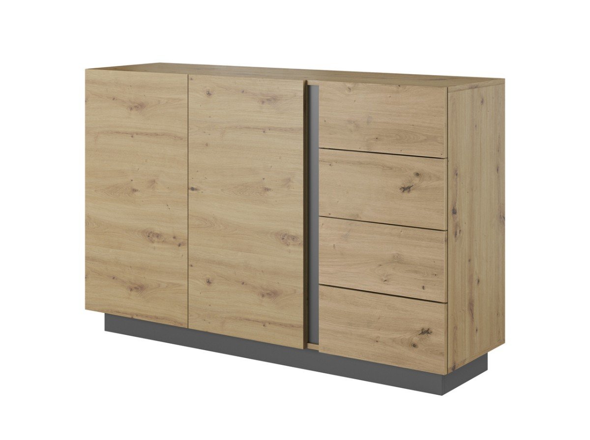 Chest of drawers 138 Arco 2D4S - artistic oak color