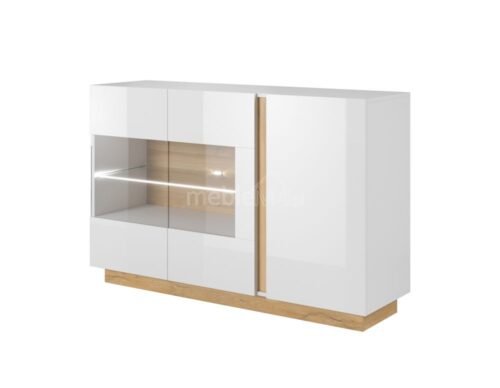 Chest of drawers 138 Arco display cabinet – glossy white