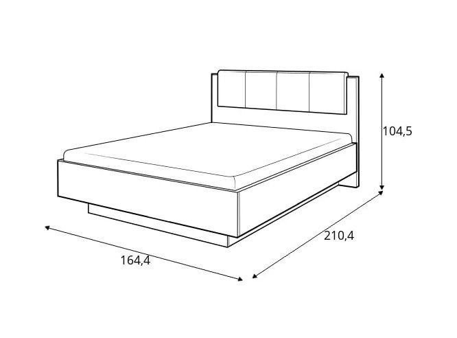 Bed with storage box 160 Arco - Image 4