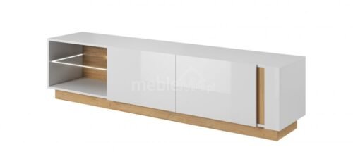 TV stand 187 Arco – white glossy