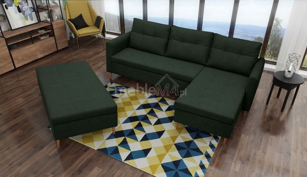 Areo non-extendable corner sofa + Gr0 pouf - Image 5