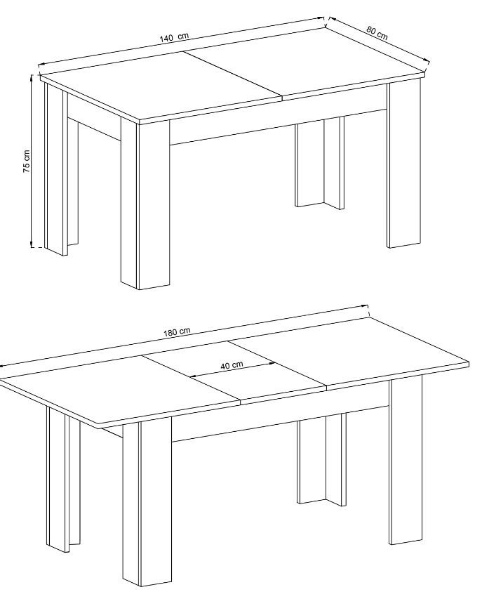 Sky L140 extendable table - Image 3