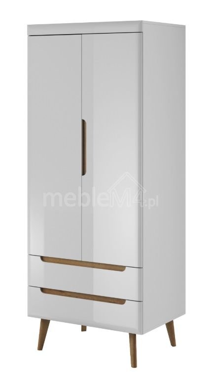 Nordi NSZ80 wardrobe – white gloss